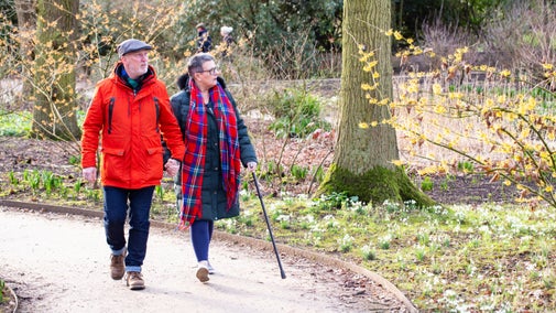 Exploring the garden at Dunham Massey, Cheshire